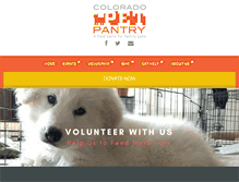 Tablet Screenshot of coloradopetpantry.org